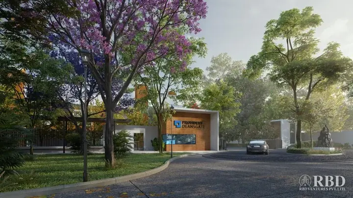 Entrance gate and driveway at Provident Deansgate (artist's impression)